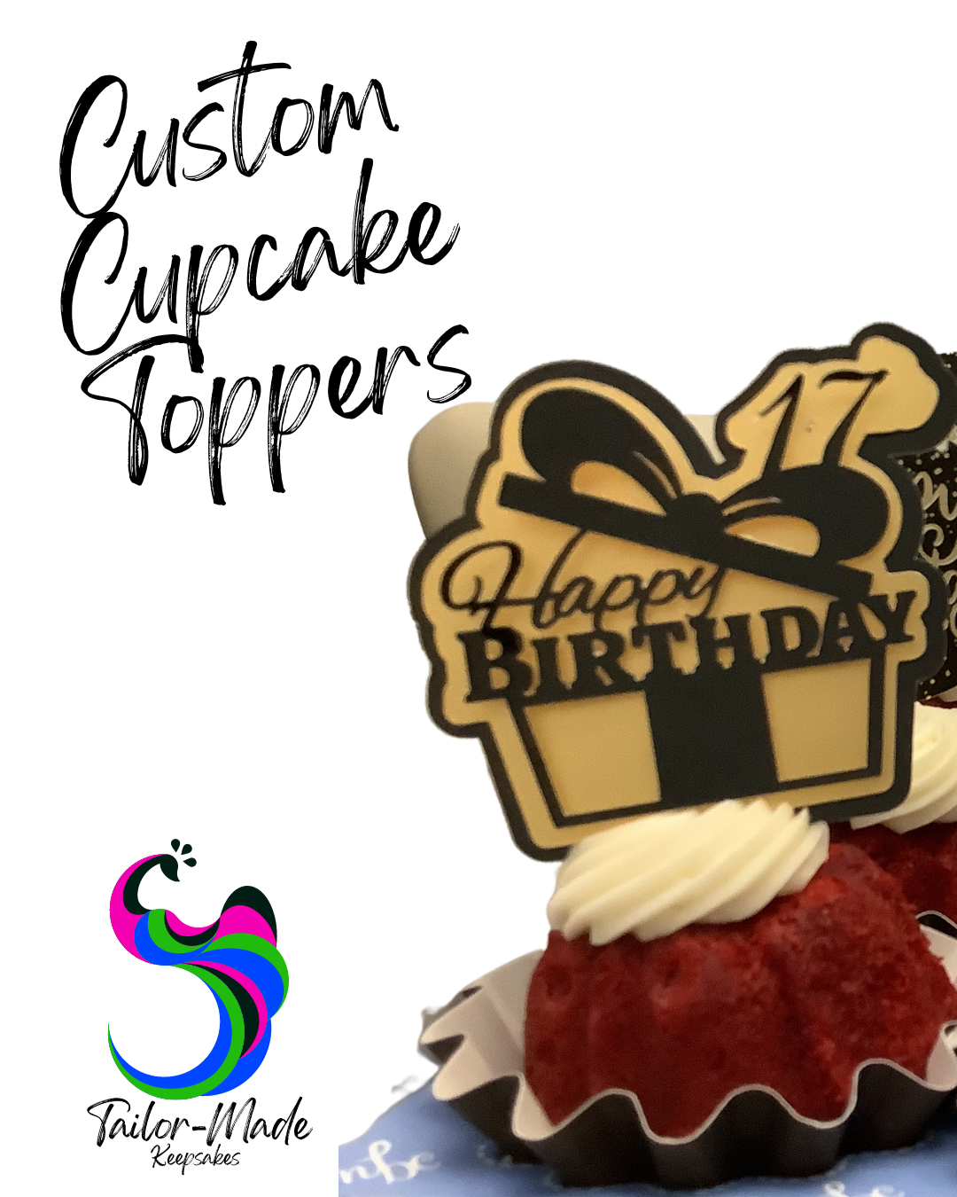Custom Cupcake Toppers| Tailor-Made Keepsakes