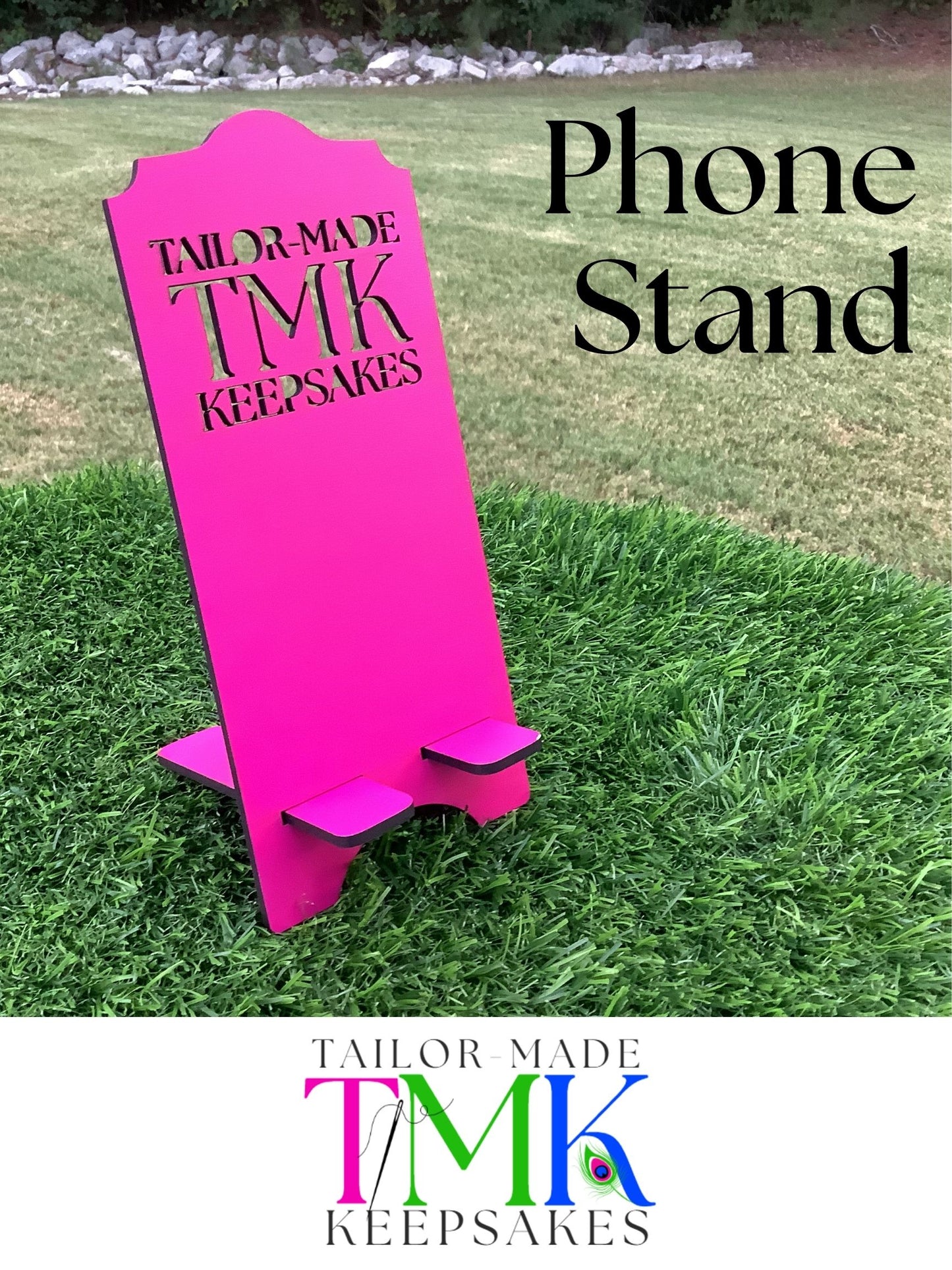 Custom Phone Stand – Business Logo, Branding, or Photo Holder| Tailor-Made Keepsakes