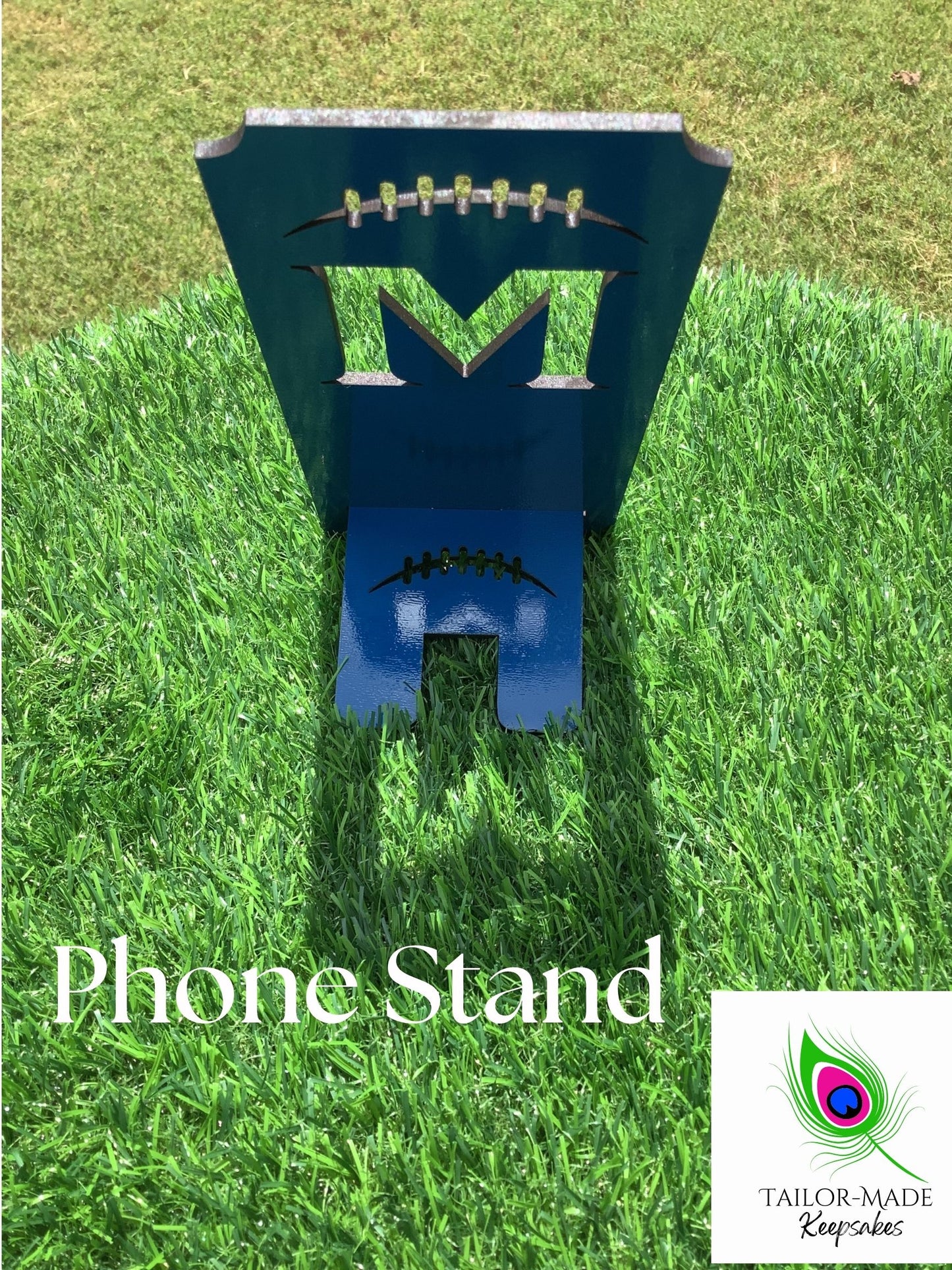 Athlete Phone Stand – Custom Name & Jersey Number Sports Holder | Tailor-Made Keepsakes