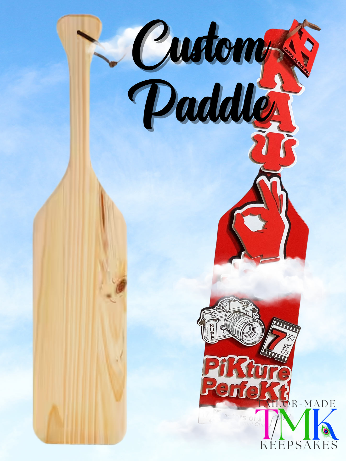 Kappa Fraternity Paddle. Greek Paddle. Fraternity Crossing Gifts.