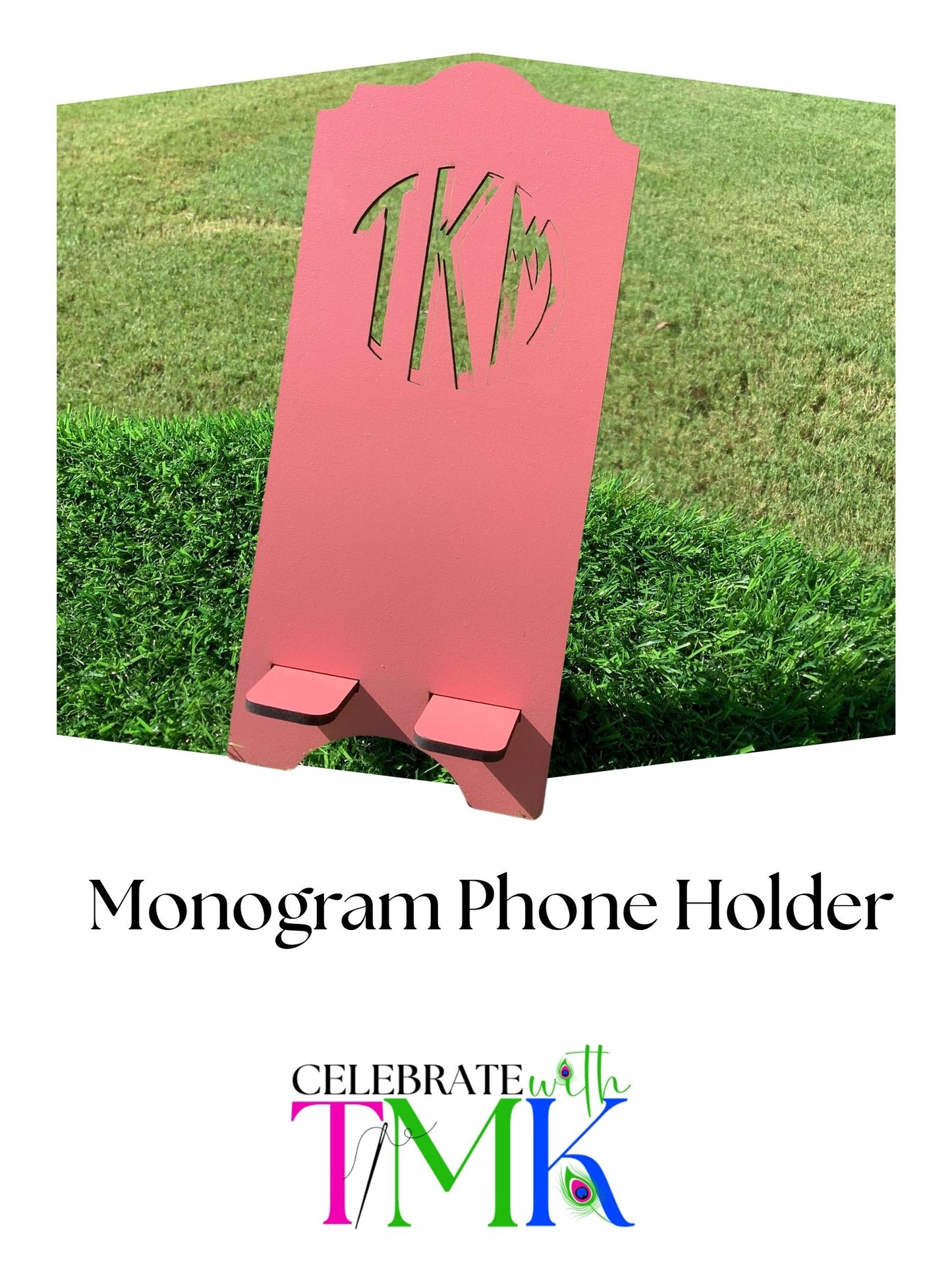 Monogram Cell Phone Holder
