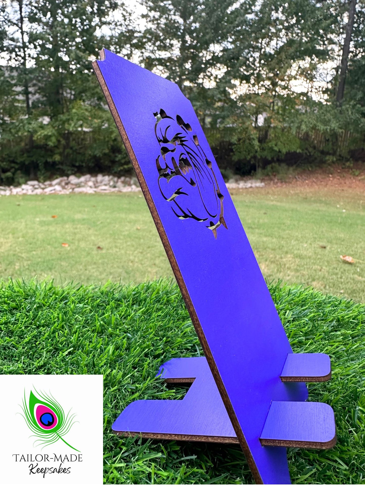 Custom Fraternity Wooden Phone Stand – Personalized Greek Letters | Handcrafted College Gift for Him | Brotherhood Desk Decor