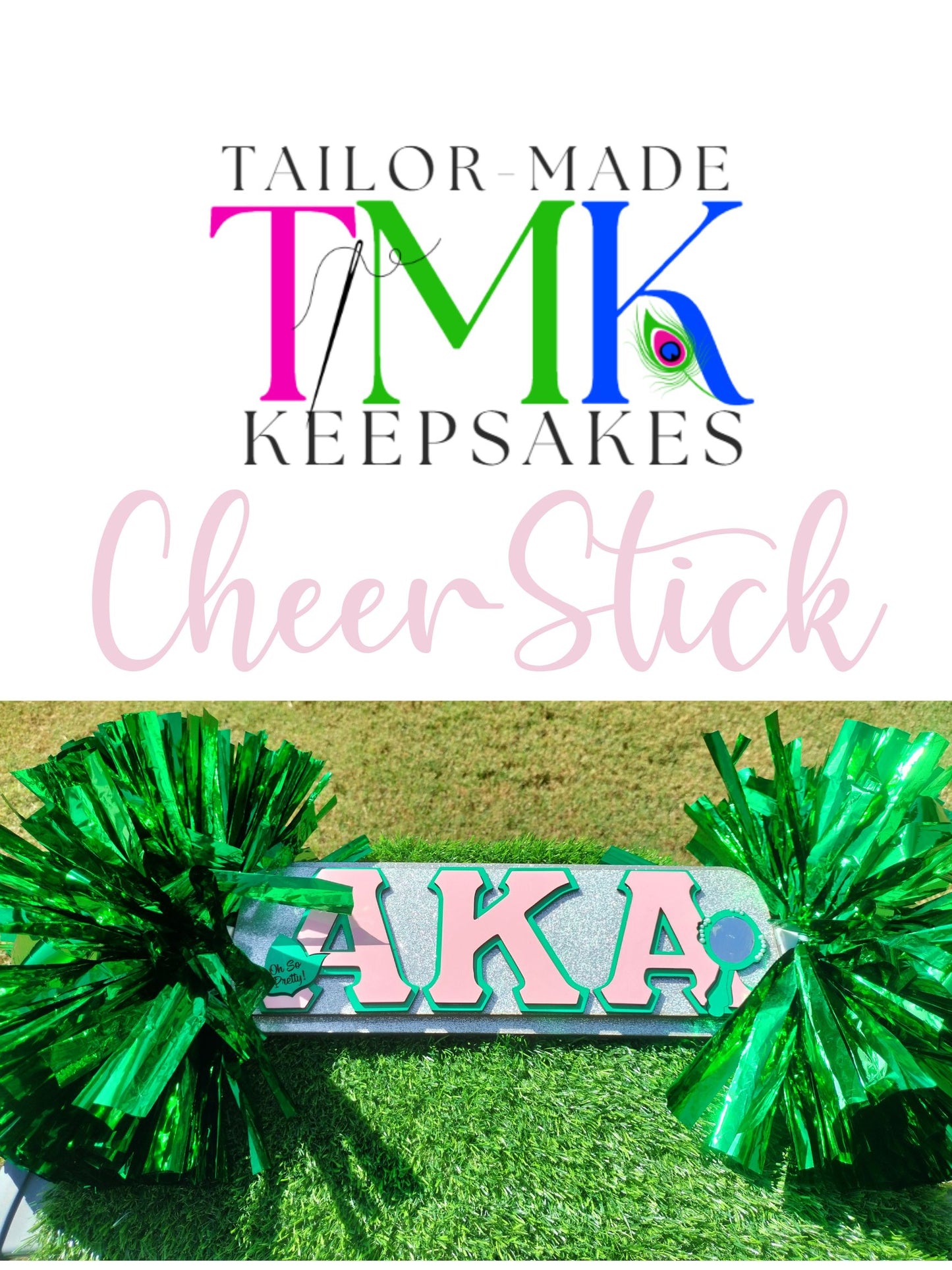 Custom Cheer Stick Pom-Pom Cheer Prop| Tailor-Made Keepsakes