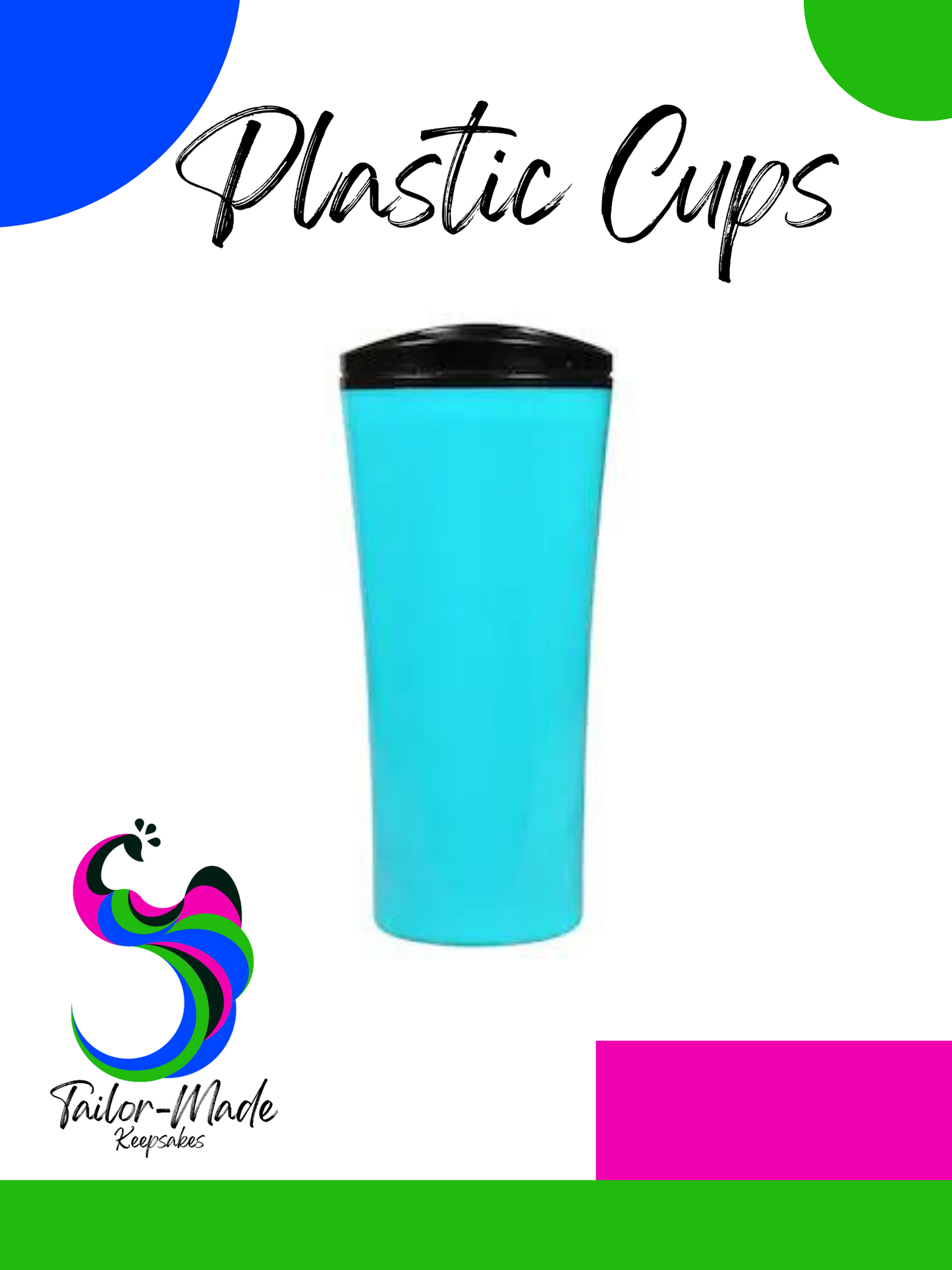Custom Plastic Cup With Lid| Tailor Made Keepsakes