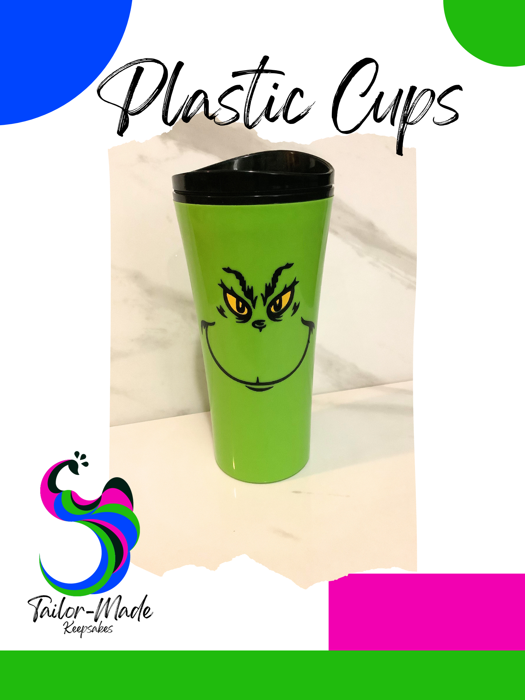 Custom Plastic Cup With Lid| Tailor Made Keepsakes