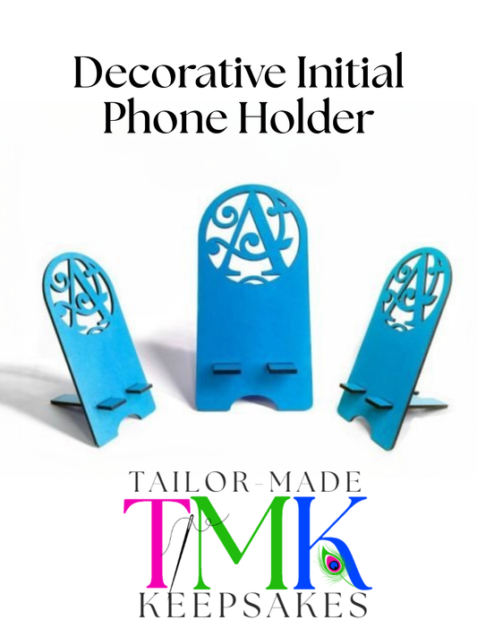 Custom Floral Initial Cell Phone Holder | Tailor-Made Keepsakes