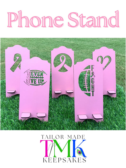 Breast Cancer Awareness Phone Stand| Survivor & Support Gift| Tailor-Made Keepsakes