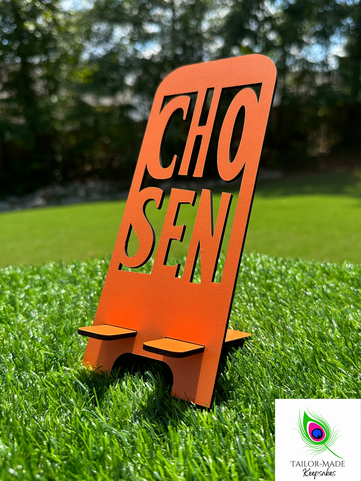 Chic Seat™ Statement Stand — Motivational Edition, Laser-Engraved | Tailormade Keepsakes