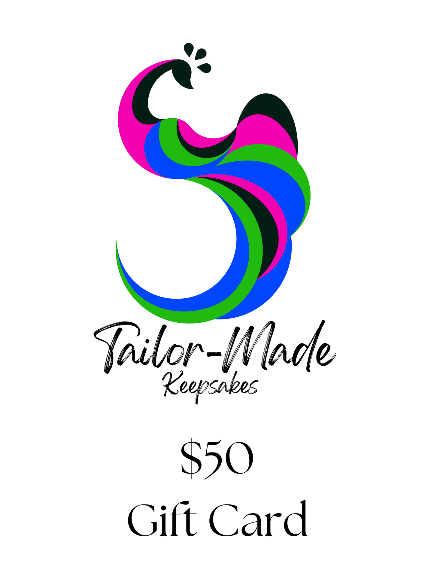$50 Gift Card | Tailor-Made Keepsakes