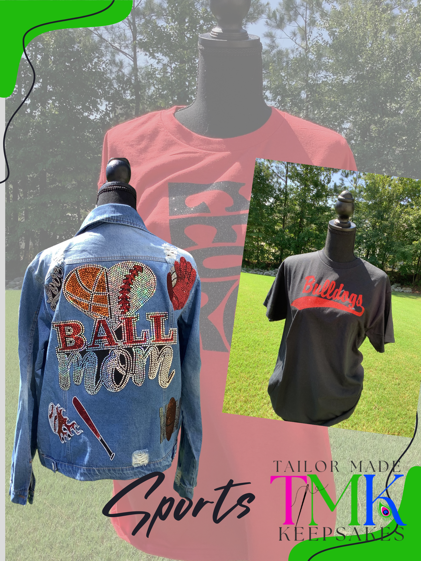 Sports camo jacket, denim sports mom jacket