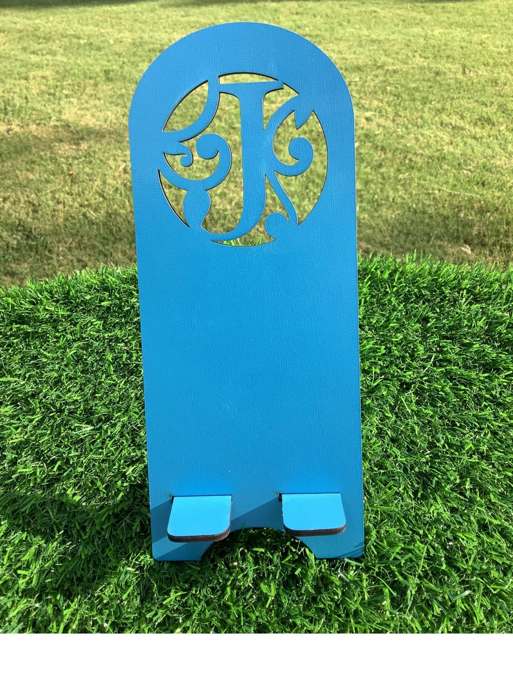 Fancy initial phone stand