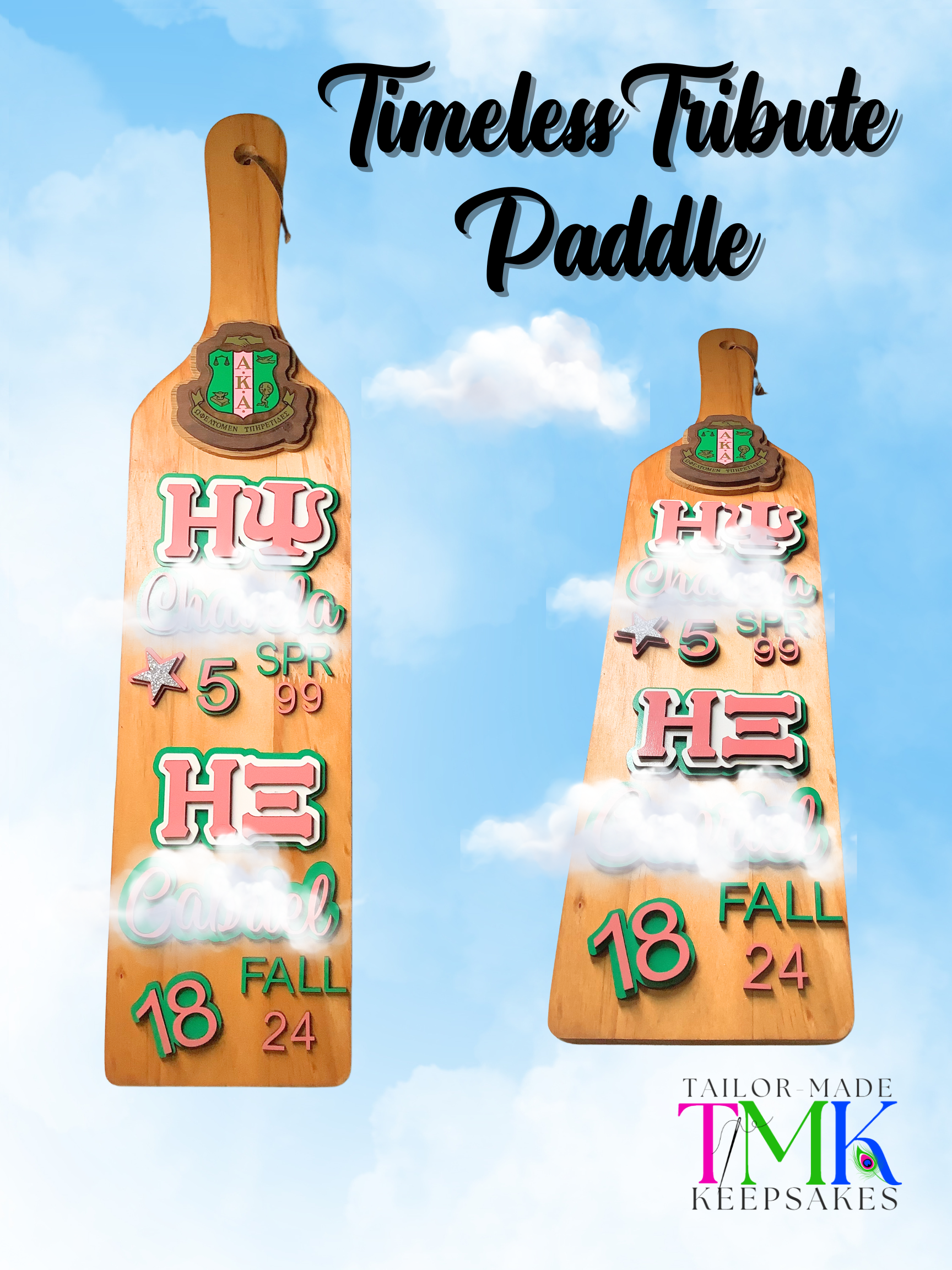 Custom Legacy Greek Paddles.  AKA inspired paddles for crossing gift. Big Little Gift Ideas. Crossing gifts