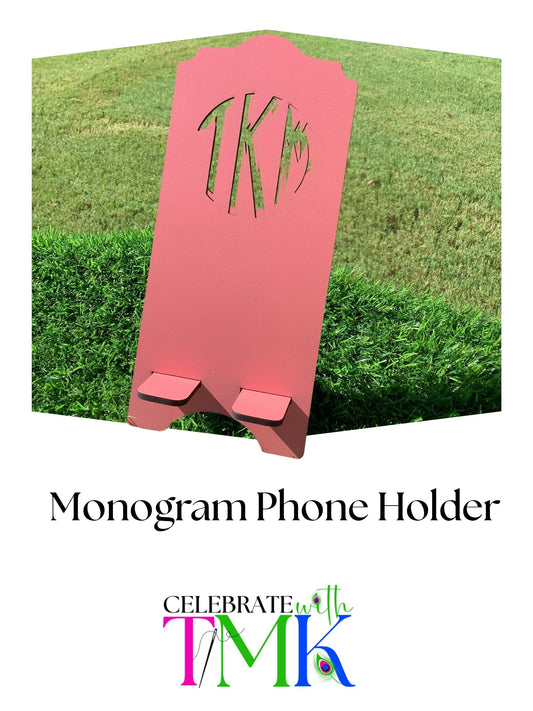 Monogram Cell Phone Holder