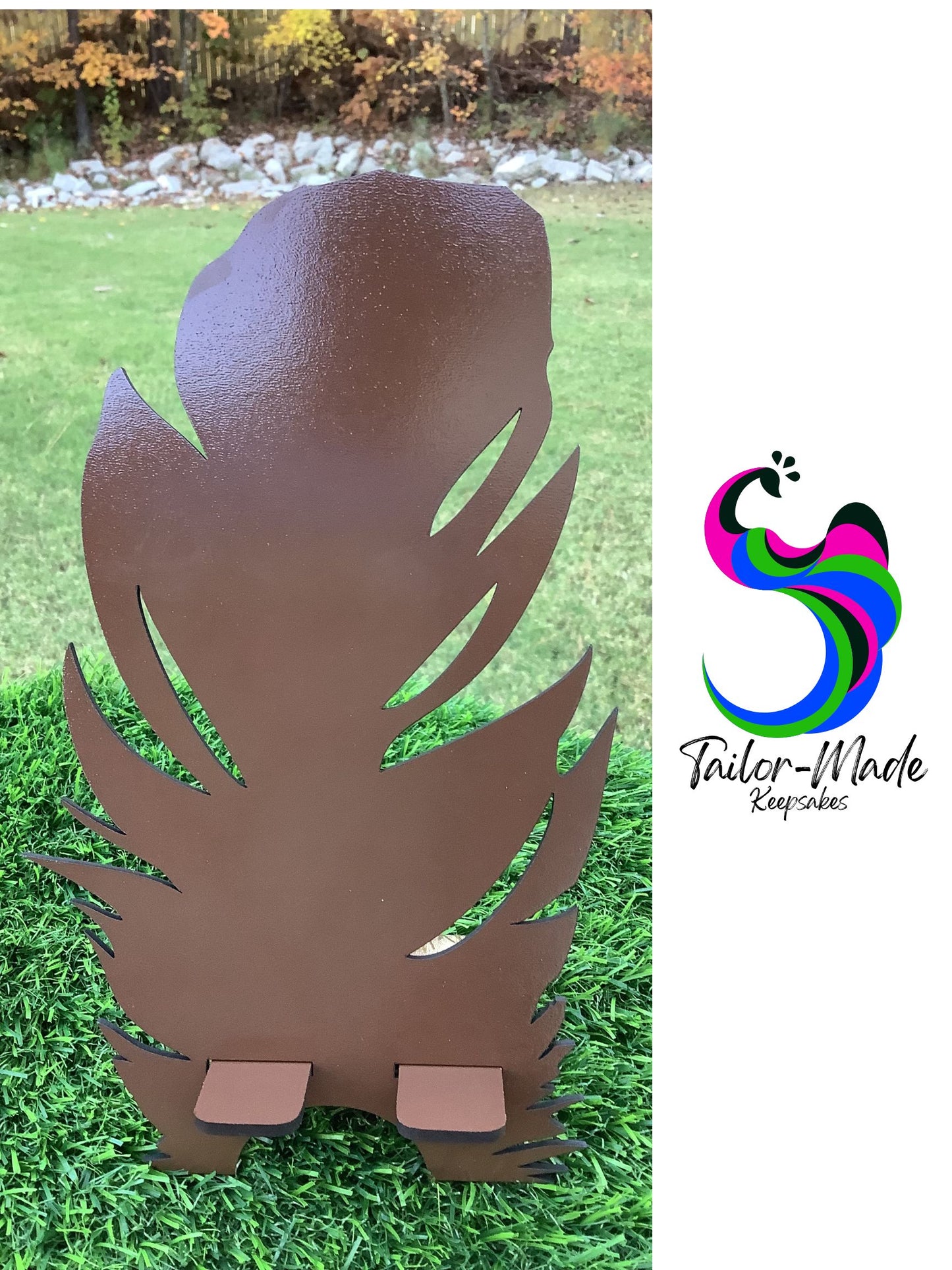 Peacock gift ideas.  Peacock feather shape gift. 